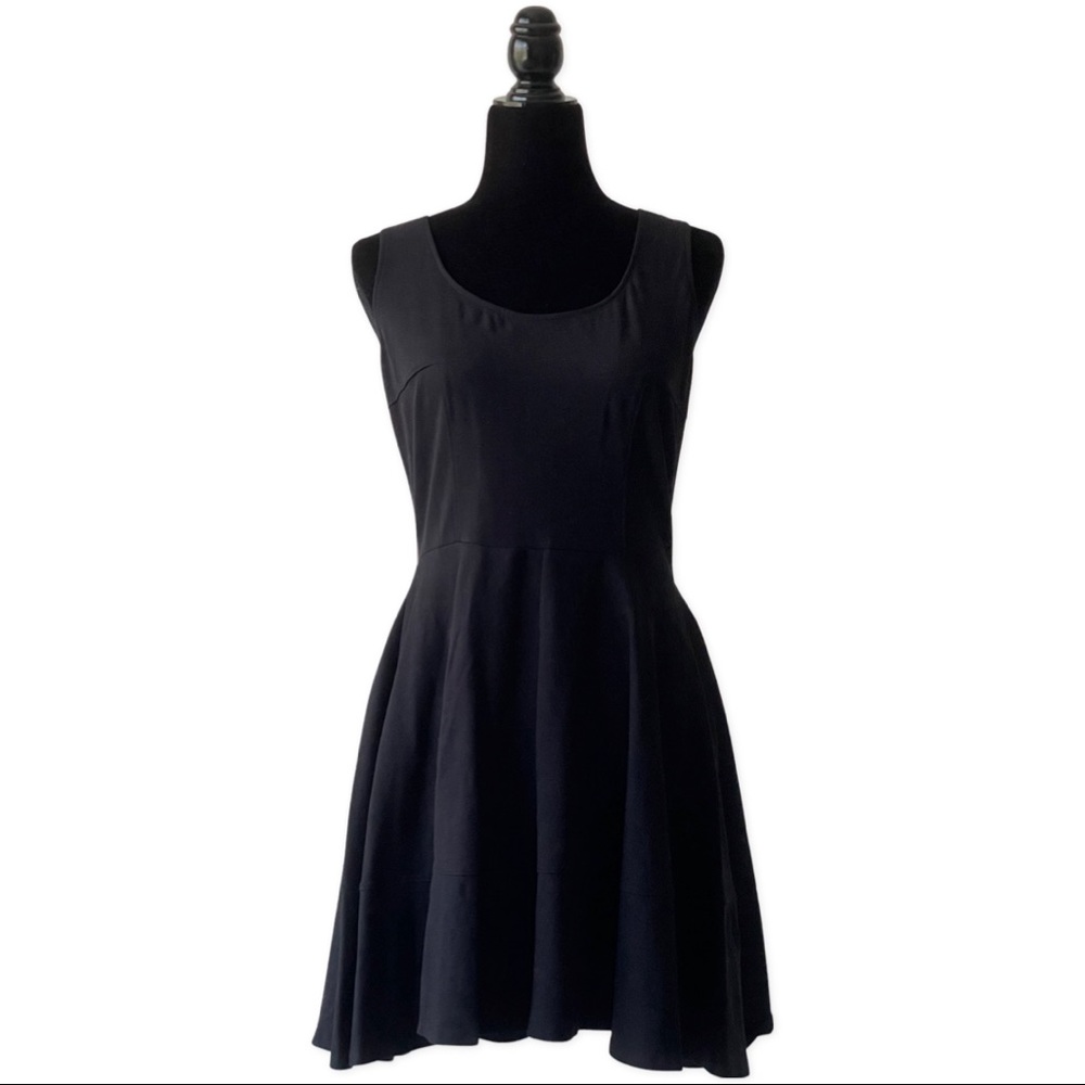 Black A-line fit and flare dress Size L